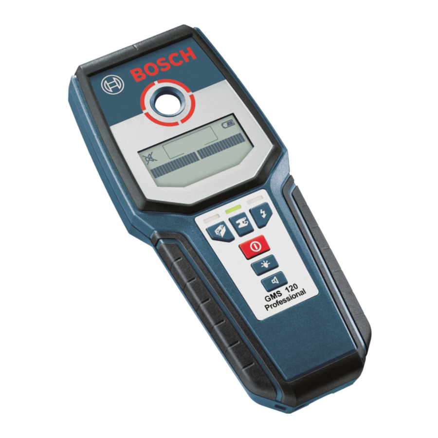 Bosch GMS 120 Professional Manual Del Usario