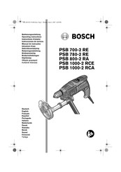 Bosch PSB 1000-2 RCE Instrucciones De Servicio